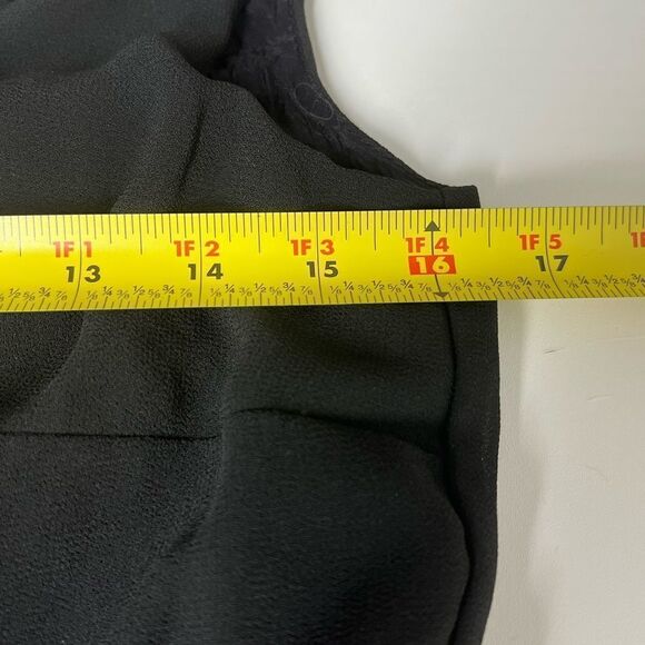 I.N. Studio 90s Pink Tie Dress Black Sleeveless Size 8 - Picture 9 of 10